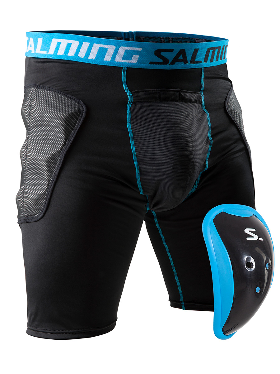 Salming Skyddsbyxa ProTech, inkl. suspensoar Salming Skyddsbyxa ProTech, inkl. suspensoar